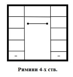 Шкаф "Римини" 4-х ств. Шкаф "Римини" 4-х ств.